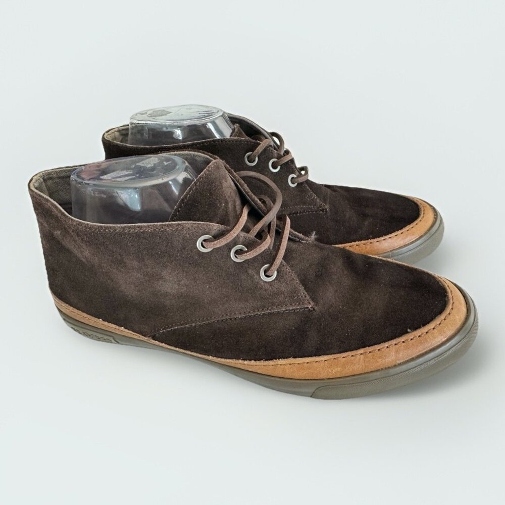 Seavees Maslon Men’s 12 Desert Boots Chocolate Brown Suede Chukka Lace-Up